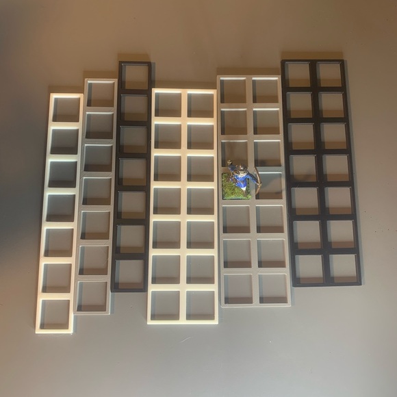 Pack of 2 7 Rank Movement Tray 20mm to 25mm conversion Warhammer Wargames - Picture 3 of 7